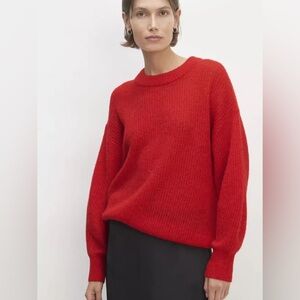 Everlane cocoon crew in alpaca